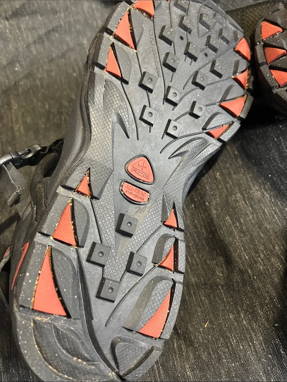 Nike Men’s ACG All TRAC Black and Dark Gray Adjustable Sport Sandals